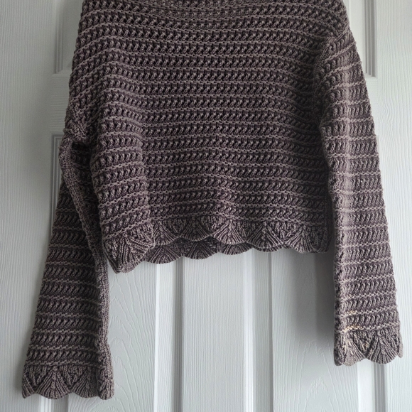 American Eagle Outfitters Textured Knit Sweater - Taupe - Picture 5 of 5